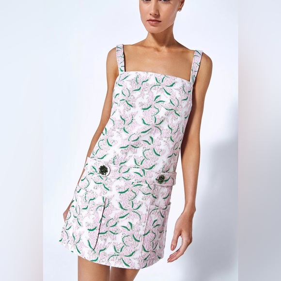 Alexis Pink and Green Mini Dress